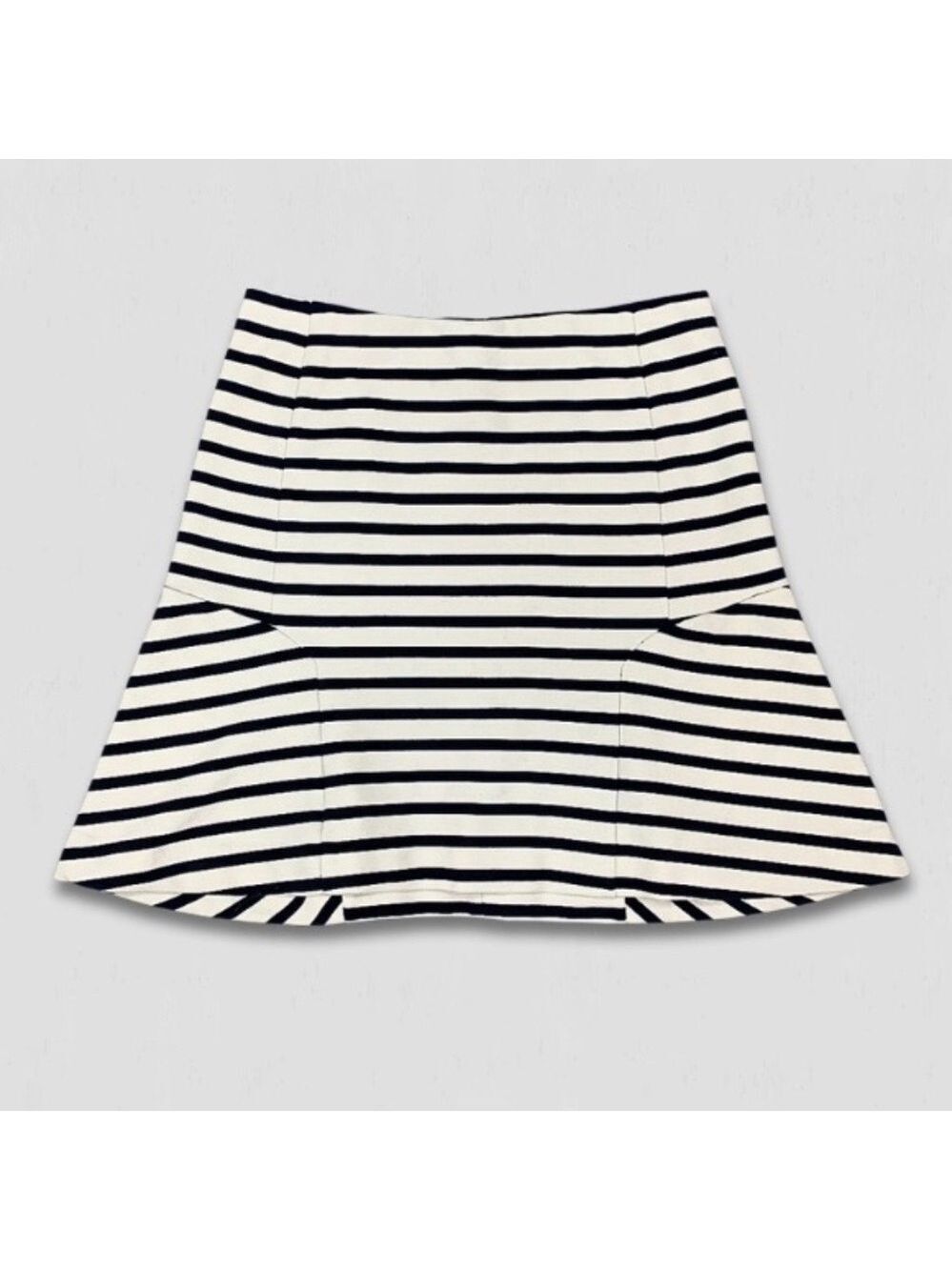 Striped mini skirt skater Y2K BettleJuice cosplay goth whimsigoth punk nautical